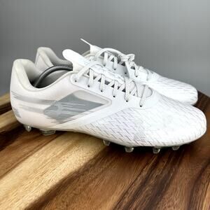 Under Armour Football Cleats Men's Size 13 White Silver Blur Lux MC 3023956-103